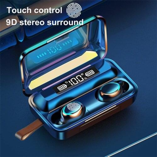 TWS Wireless Mini Headset Bluetooth 5.0 Sport Earphone Portable Charging Box Noise Cancelling Sports Earbud Stereo Headphone