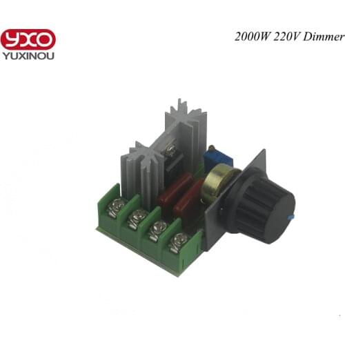 High Quality 1Pc 2000W 220V Dimming Dimmers Thermostat SCR Speed Controller Voltage Regulator