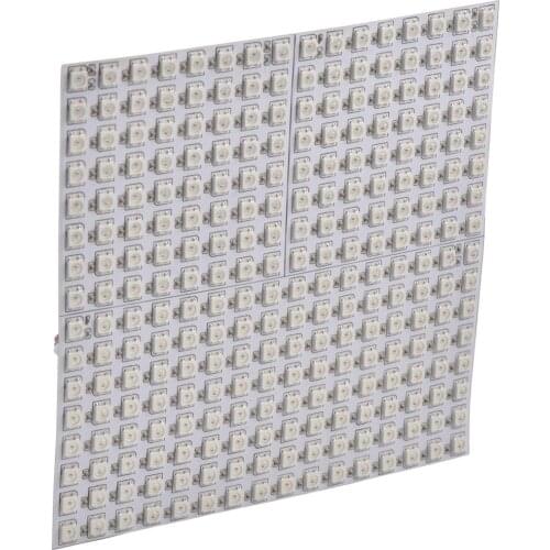 Fast 50pcs 16*16 256 LEDs Full color WS2812B panel SK6812 panel WS2812 5050 RGB Flexible Pixel Panel Light DC5V