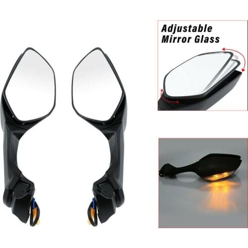 Motorcycle Rearview Mirrors Turn Signals For Kawasaki Ninja ZX-10R ZX10R ZX 10R 2016 2017 2018 2019 Motor Bike