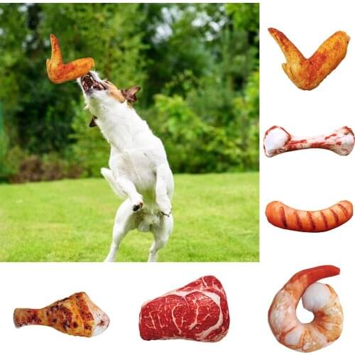 1PCS Pet Simulation Toy Cute Food Bite-resistant Teething Training Pet Squeak Toy Dog Chew Toy Pet Funny Toy Dogs Bite Toy