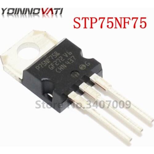 10PCS STP75NF75 TO-220 P75NF75 75NF75 MOSFET N-Ch 75 Volt 80 Amp