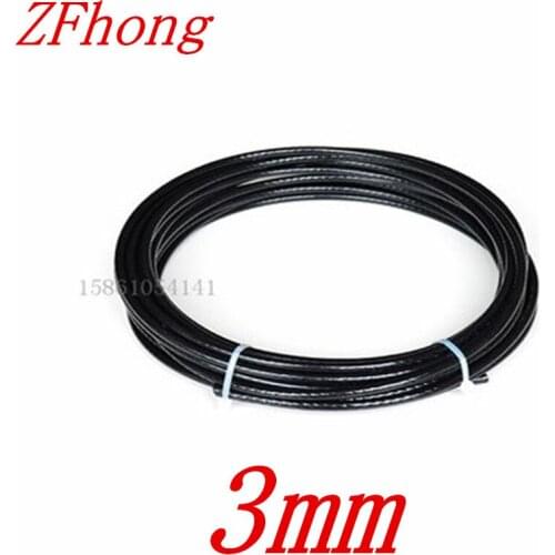 20 meters Diameter 3mm Stainless Steel Wire Rope with Black Plastic Coated
