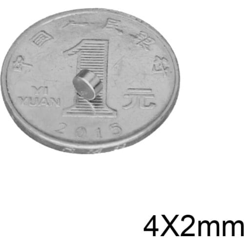 50~2000pcs 4x2 Rare Earth Magnets Diameter 4x2mm Small Round Magnets 4mm*2mm Permanent Neodymium Magnets 4*2 strong magnet disc