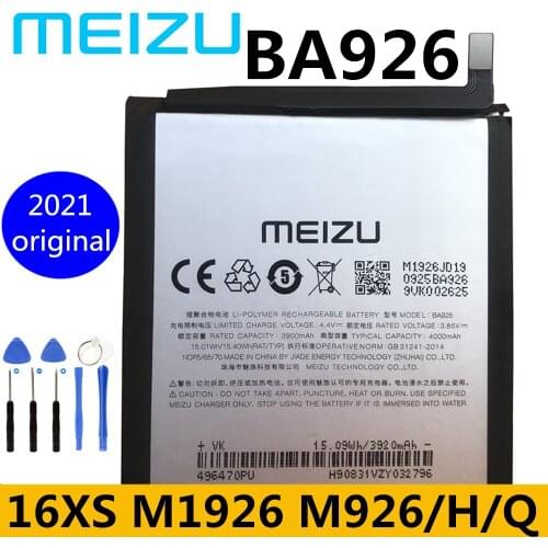 Meizu New Original BA926 Battery For MEIZU 16XS Batteries M1926/M926H/M926Q M926 Series Mobile Phone High Quality