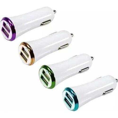 100pcs/lot USB Car Charger 2 Port Quick Charge For iPhone 6 7 Plus Xiaomi Samsung Galaxy S7 S8 Plus Car-Charger 3.1A Smart Dual