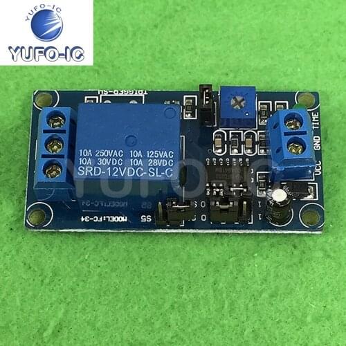 Free Ship 1PCS a Time Delay Relay High Performance 10Aac12V Electricity Delay Circuit Module Is Better than 555 Chip