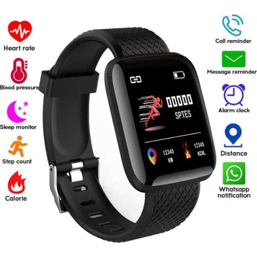 Bluetooth 4.2 Smart Watches 116 Plus Heart Rate Watch Smart Bracelet Sport Watches Smart Band Waterproof Smartwatch Android