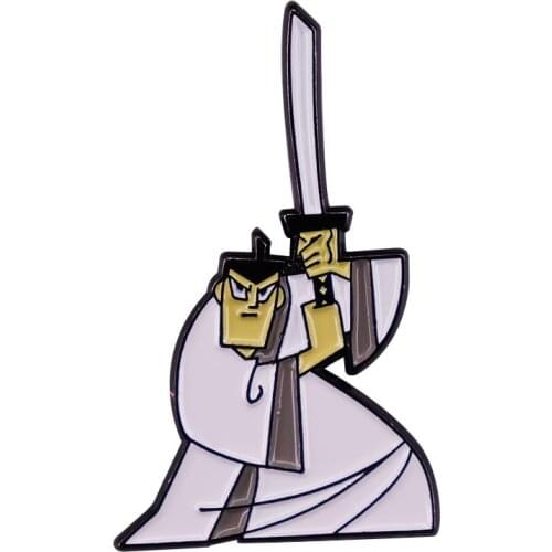 Samurai Jack sword lapel pin brooch