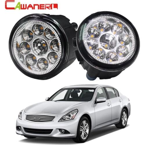 Cawanerl H8 H11 Car Fog Light LED Light Daytime Running Light 12V DC White Blue Orange 1 Pair For Infiniti G37 3.7L V6 2008-2012