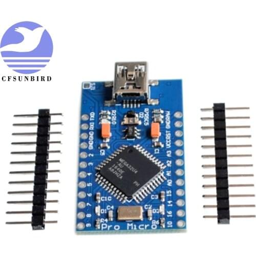 CFsunbird Mini USB ATmega32U4 Pro Micro 5V 16MHz Board Module ATMega 32U4 Controller Pro-Micro Replace Pro Mini