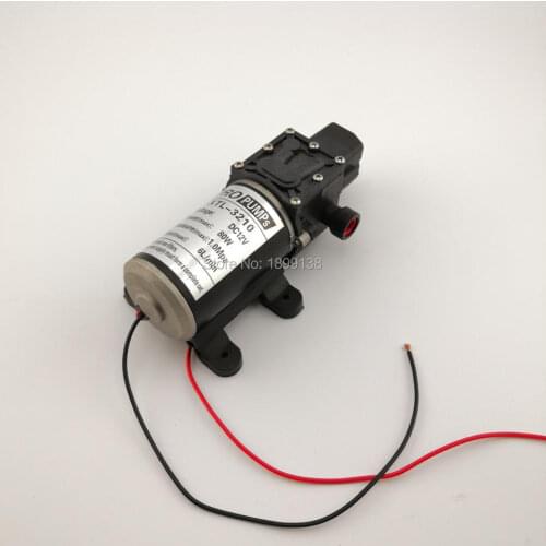 DC 12V 24V 80W High pressure small water pump Automatic pressure switch control 6Lpm