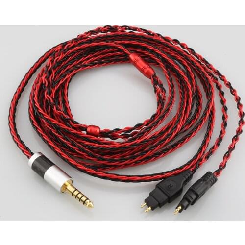 HIFI Audio 4.4 mm 2.5mm TRRS Balanced Male Upgrade Headphone Cable for HD650/HD565/HD580/HD600/HD660S/HD25 Headphones