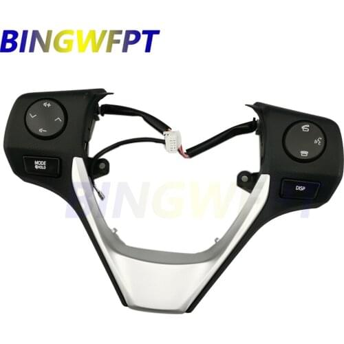 Buttons Bluetooth Phone Steering Wheel Audio Control Button 84250-02560 For TOYOTA Yaris Corolla RAV4 2014 2015