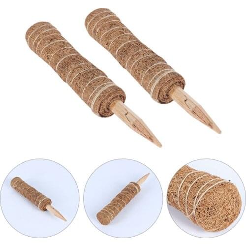 30cm Plant Support Coir Moss Totem Pole Coconut Sticks Garden Accessories Stick Plants Climbing Coconut Strut Fram