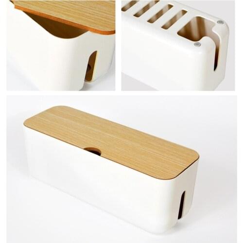 Cable Storage Box Power Strip Wire Case Anti Dust Charger Socket Organizer Network Line Storage Bin Charger Wire Management new