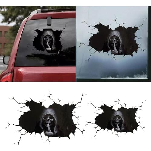 Fashion Cool Car Sticker Bubble Free Decal Halloween Theme for Deco Home