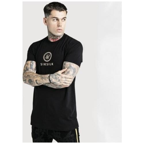 Sik Silk T Shirts Men Siksilk Short Sleeve T Shirt Men Autumn Sweatshirts Hip Hop Streetwear Tshirt Silk Silk Sweatshirt