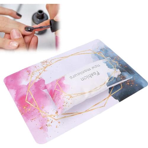 Nail Art Hand Pillow with Mat PU Leather Manicure Soft Arm Rest Cushion Table Mat Set PU Leather Manicure Soft Arm Rest Cushion