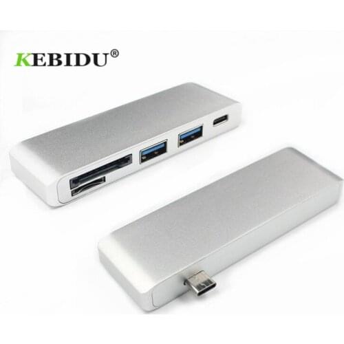 Kebidu USB C 3.1 Type C Hub Power 5In1 USB 3.0 Combo Splitter Delivery PD-Power SD/TF Card Reader For Mac