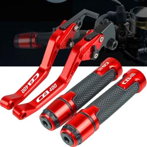 For Honda CB400 CB 400 1992 1993 1994 1995 1996-1998 Motorcycle Accessories Extendable Brake Clutch Levers Handlebar Hand Grips