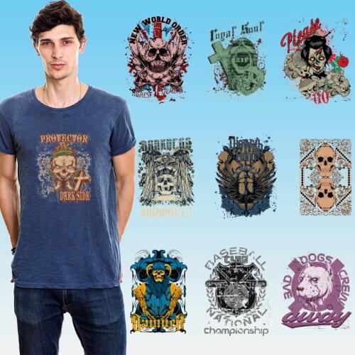 Iron on patches Applique on Clothes DIY Appliques Heat Transfer printing Washable logo Stickers on fabric Ironing stickers