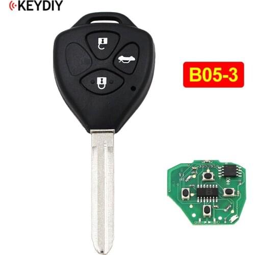 B05-3 Universal 3 Button Remote Control Smart Car Key for KD900 KD900+ URG200 KD200 KD-X2 Mini KD B-Series Remote Key