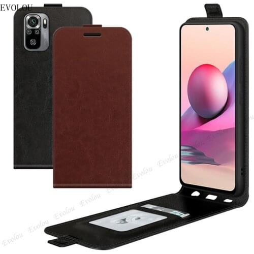 For Xiaomi Redmi Note 10 Pro Max Vertical Flip Wallet Leather Phone Case For Redmi Note 10 4G 10S Up Down Leather Bags Shell