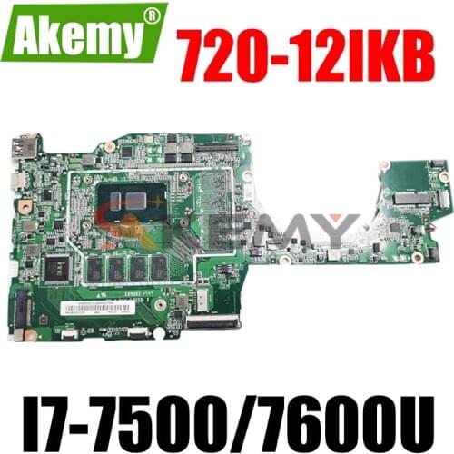 High quality E89382 MV-4 94V-0 For Lenovo Yoga 720-12IKB Laptop Motherboard With I7-7500/7600U CPU 4GB RAM 100% Fully Tested