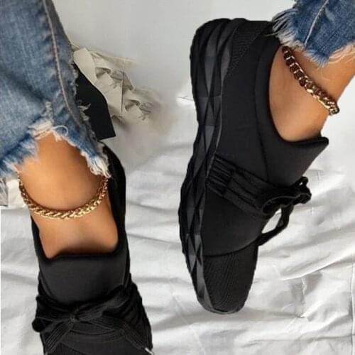 Spring Autumn Women Sneakers Soft Sole Sports Ladies Running Shoes Casual Non-Slip Mesh Breathable Lace Up Women Vulcanize Shoes