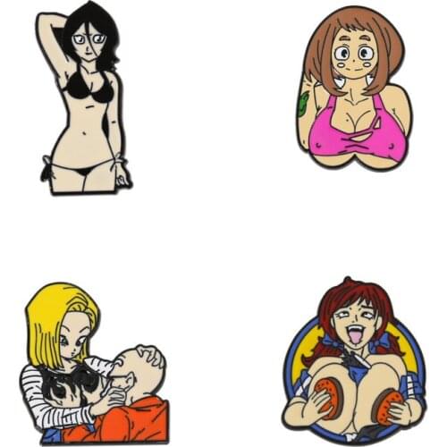 Beautiful Girl Hard Enamel Pins Collect Cute Anime Fashion Jewelry Gifts Metal Cartoon Brooch Backpack Collar Lapel Badges