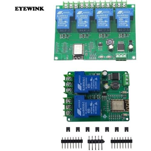 Secondary opening of ESP-12F development board of dc7-28 / 5V power supply esp8266wifi 4 channel 30A relay module