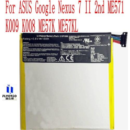 New High Quality 3910mAh C11P1303 Battery For ASUS Google Nexus 7 II 2nd ME571 K009 K008 ME57K ME57KL tablet