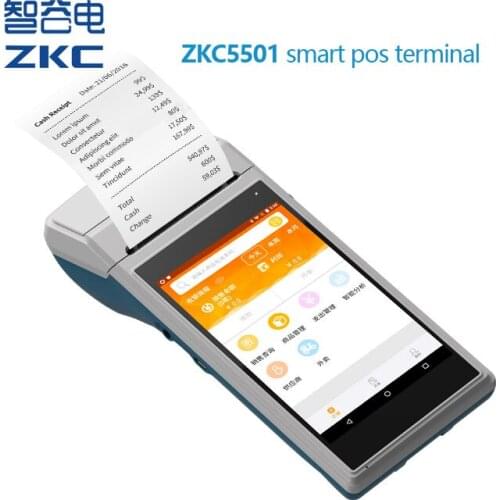 Android handheld pos terminal with thermal printer of restaurant automatic wifi bluetooth pos printer