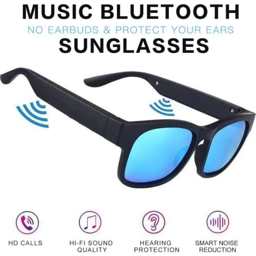 Bluetooth Headset Sunglasses Headphone Sunglass Earphone Speakers with Mic Smart Sports Wireless Stereo Audio