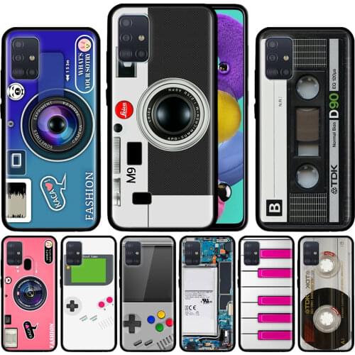 Case For Samsung Galaxy A51 A71 A21s A31 M31 A41 A12 M51 A02s A11 M30s A91 M21 Phone Cover Soft Coque Retro Camera Games Funda