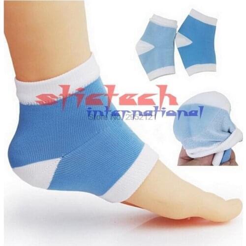 By dhl or ems 500 pairs Pretty Comfort Soft Gel Moisturizing Socks Gel Heel Socks Anti-cracked Foot Skin Care