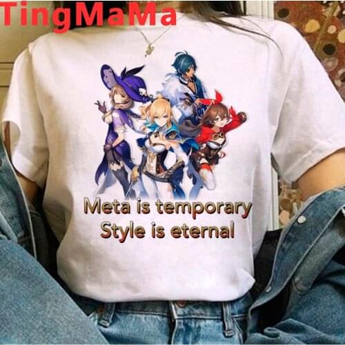 Genshin Impact Keqing t-shirt top tees men vintage graphic tees tumblr couple clothes clothes summer top harajuku kawaii