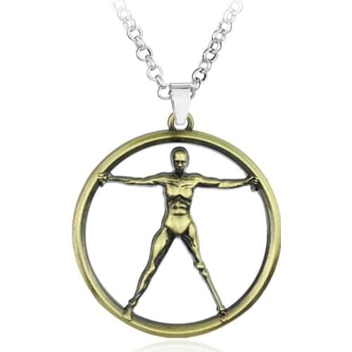 Movie Westworld 3D Robot Logo Necklace Pendant Metal Women Men Vinage Neck Accessories Souvenirs Jewelry