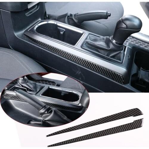 Kit For Toyota Tacoma 2016-2020 Soft Carbon Fiber Central Control Gear Shift Box Side Strips Decorative Trim Auto Accessories