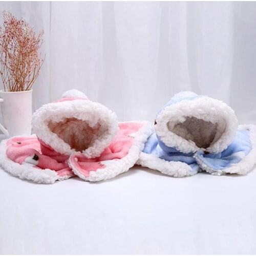 Comfortable Pretty Pet Dogs Warm Cape Costume Skin Friendly Pet Cloak Bright Color for Festival