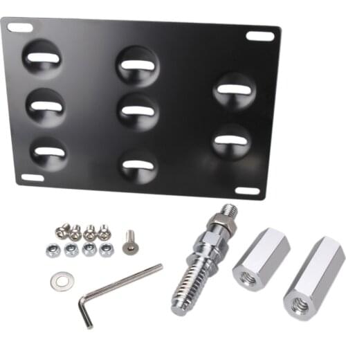 New cross regulation license plate frame car modification thickened American trailer hook license plate frame personality lice