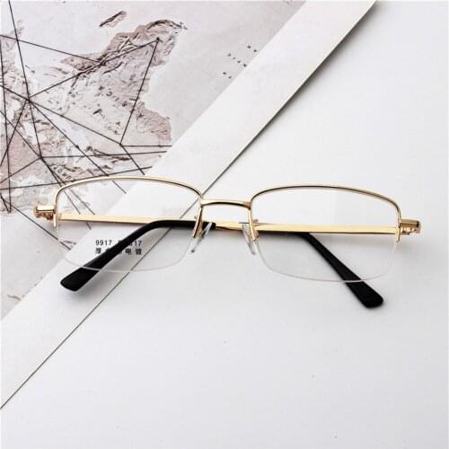 Fashion Trend Retro Metal Anti Blu Light Ultralight Optical Reading Glasses Business for Men Women+1 +1.5 +2 +2.5 +3 +3.5 +4