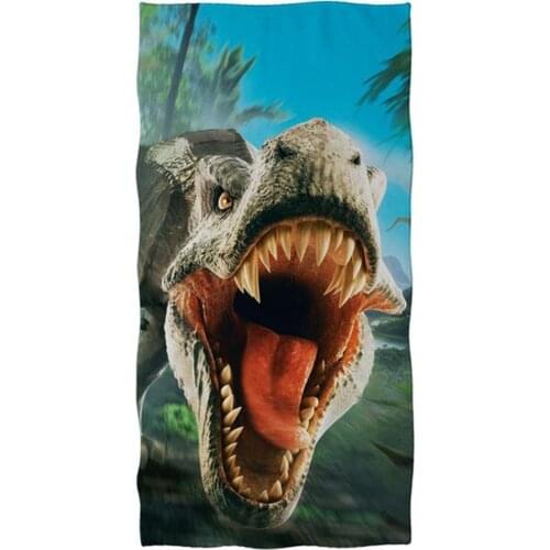 New Soft Microfiber Absorbent Towel 3d Animal Dinosaur Beach Shower Towel Adult Bathroom Quick drying Bath Towel 75x150cm