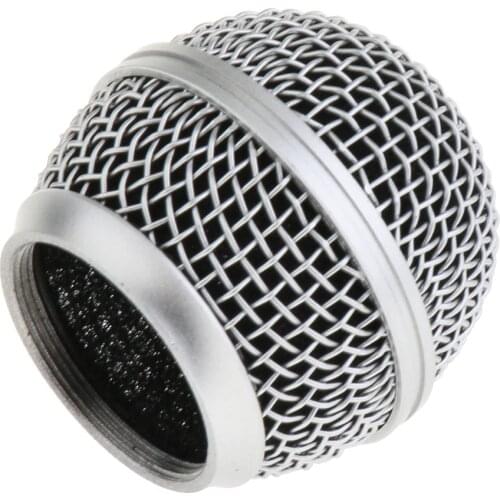 Durable Steel Microphone Grille Mic Mesh Grill Ball Head Rust Resistant