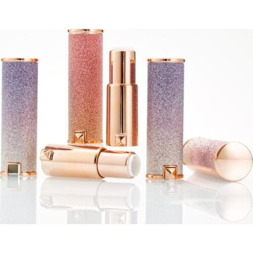 Durable Gradient Rose gold Empty Lipstick Tubes Container High Quality DIY Lip Balm Tube Cosmetic Bottle 20pcs/lot