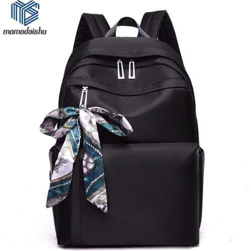 Send Silk Scarf Fashion Nylon Women Backpack Durable Fabric Backpacks Pretty Style Girls School 2021 New Travel Rucksack