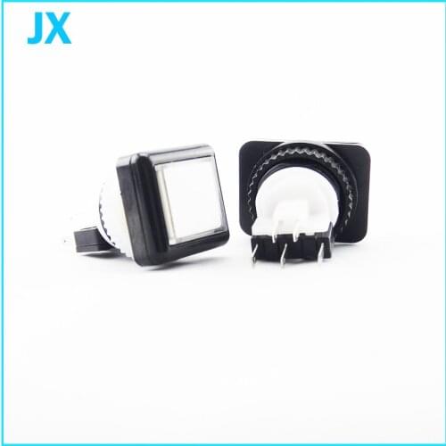 27*27mm quadrate LED Light Illuminated Full Colors Push Button With Micro Switch Master Arcade DIY kits Parts JAMMA MAME