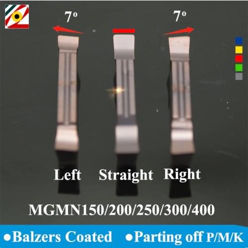 EDGEV 10PCS Cut off Grooving Carbide Insert MGMN150 MGMN200 MGMN300 MGMN400 MGGN Parting off CNC Lathe Turning Tools