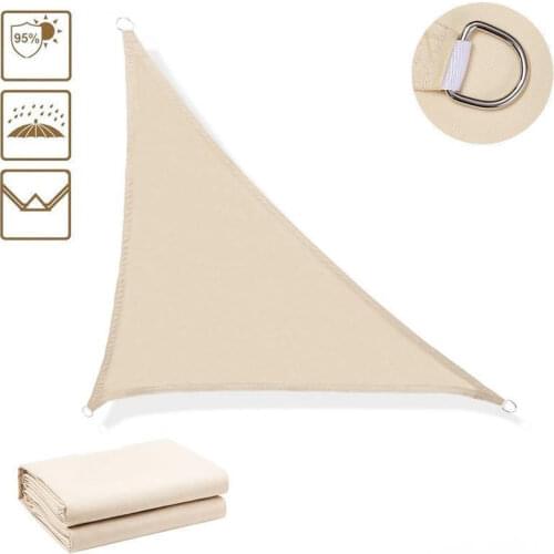 Outdoor Garden Shade Sail Triangle Anti UV Sun Shade Sails Waterproof Sun Shelter Patio Sunscreen Awning Multi-size